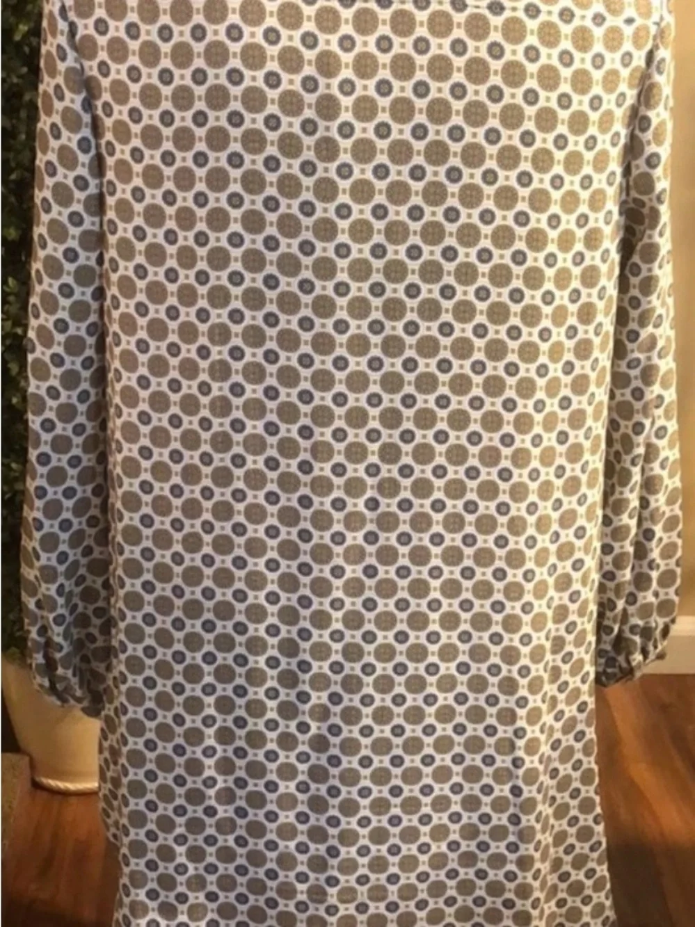 Tory Burch Cora Crepe de Chine Mini Shirt Dress